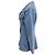 Ganni Cutline Fitted Blazer in Light Blue Denim - view 2