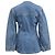Ganni Cutline Fitted Blazer in Light Blue Denim - view 3