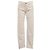 Pantaloni dritti Loro Piana in cotone bianco Crudo