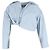 Jacquemus Mejean Cropped Popeline-Hemd aus hellblauer Baumwolle