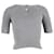 Top de algodón gris con detalles de botones Chloé