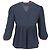 Ba&sh Tracy Bestickte Bluse aus Navy Blue Lyocell Blau Marineblau - Ansicht 3