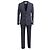 Giacca da abito classica Dior e pantaloni in lana vergine blu scuro Blu navy