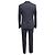 Giacca da abito classica Dior e pantaloni in lana vergine blu scuro Blu navy - vista 3