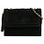 Chanel Nero Suede Trapuntato con Frange
