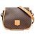 Céline Borsa a tracolla in tela rivestita Macadam marrone di Celine