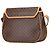Céline Borsa a tracolla in tela rivestita Macadam marrone di Celine - vista 2
