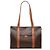 Céline Borsa tote in tela rivestita Macadam marrone Celine