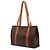 Céline Borsa tote in tela rivestita Macadam marrone Celine - vista 2