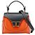 Borsa a mano/spalla Tod's T Timeless Nero Beige Arancione