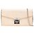 MCM Visetos Portafoglio a Catena in Pelle Beige Rosa