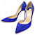 Christian Louboutin LOUBOUTIN IRIZA PUMPS 37 SUEDE BLUE DEER SHOES  ref.2538879