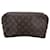 Bolsa Clutch de Tecido Vintage Louis Vuitton Trousse de Toilette Marrom Algodão  ref.2538894