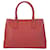 Bolsa tote de couro com logo triangular Prada Rosa - vista 2