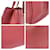 Bolsa tote de couro com logo triangular Prada Rosa - vista 6