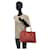 Bolsa tote de couro com logo triangular Prada Rosa - vista 8