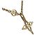 Louis Vuitton Collier LV Twiggy Spitzblumen-Halskette Golden - Ansicht 3