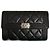 Cartera Chanel Boy Plateada Negro