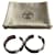 Orecchini Hermès Olympe Neri in Acciaio Nero Silver hardware