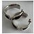 Orecchini Hermès Olympe Neri in Acciaio Nero Silver hardware - vista 6