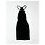 Vestido midi de seda con cadena Tom Ford negro - vista 2