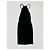 Vestido midi de seda con cadena Tom Ford negro - vista 3