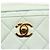 CHANEL Borsa a Spalla Matelassé in Pelle di Agnello Azzurro Chiaro Oro CC Auth bs29467 D'oro Blu chiaro - vista 19