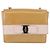 Borsa a Spalla Chain Vala Smalto Beige Argento Auth 143357 di Salvatore Ferragamo - vista 2