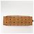 MCM Logogram Vicetos Bolso Clutch de Cuero PVC Marrón Dorado Auth am9102 - vista 7