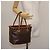 Céline Sac à main en toile Macadam CELINE en cuir PVC marron doré Auth 142839 - vue 22