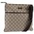 Borsa a spalla GG Supreme in PVC beige e argento di GUCCI 141626 Auth 144131