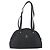 Bolsa de Ombro MCM Vicetos Logogram em Couro PVC Preto e Dourado Auth hk3093