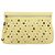 Borsa a mano in pelle Jimmy Choo Studs Clutch gialla argento Auth BA6189 Giallo - vista 13