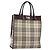 Burberry Nova Check Handtasche aus Canvas Beige Silber Authentisch th6326