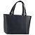BURBERRY Hand Bag Leather Navy Silver Auth BA6227 Silvery Navy blue