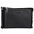 PRADA Bolso de Mano Saffiano Nylon Negro Plata Auth am9108V