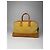 Triomphe Céline Borsa da viaggio weekender in monogramma Macadam di Celine Paris vintage marrone giallo Bianco - vista 14