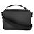 Borsa a tracolla media Brique in Saffiano nero di Prada - vista 2