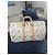Keepall Louis Vuitton Murakami Kollektion Reisehandtasche weiß Leder - Ansicht 3