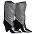 Botas Saint Laurent Abey de charol negro