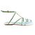 Jacquemus Pralu Green Leather Sandals