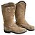 Chanel Stiefel aus camel Suede — CC-Logo — Größe 38 (7½ US) — perfekte Sohlen