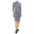 Sportmax Grey mock-neck midi dress - size UK 8