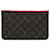 Louis Vuitton Brown Monogram Neverfull Pouch Cloth Cloth  ref.2541239