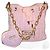 borsa a secchiello Versace Jeans Couture rosa in ecopelle