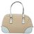 Borsa Bauletto Prada in tela con pelle Beige