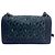 Borsa a spalla Chanel Boy Clutch in tweed medio Blu - vista 2