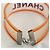 Coco Crush Bracciale Chanel CC manchette in gomma arancione - vista 4