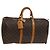 Borsa Keepall Louis Vuitton in tela Monogram 50 Marrone
