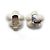 Chanel Orecchini Clip Logo CC Fiori Bianchi Bianco - vista 8